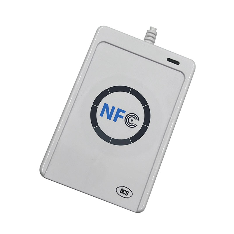 ACR122U محمول 13.56 ميجا هرتز ISO14443 منفذ USB قارئ رقاقة NFC كاتب قارئ البطاقة الذكية
